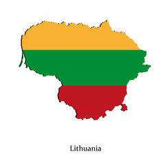 Map of Lithuania for your design
