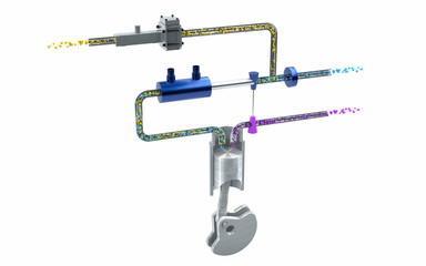 Two types of fuel, gasoline and gas