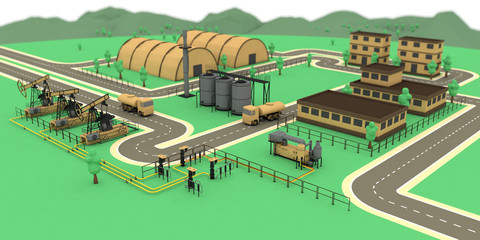 Scheme oil and associated gas utilization © pupikii