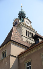 Fototapeta na wymiar Turm von St. Emmeran in Regensburg