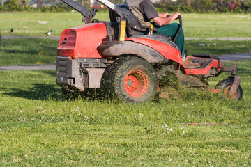 Riding Lawn Equipment with operator