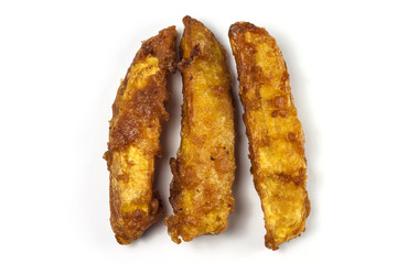 Deep-fried sliced  sweet potato