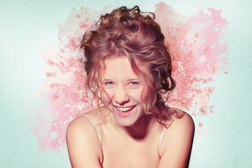 Beautiful woman artwork