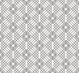 Geometric abstract seamless pattern. Linear motif background
