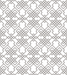 Geometric abstract seamless pattern. Linear motif background