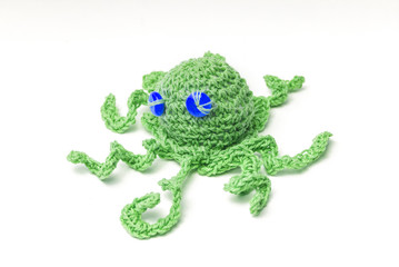 hand made wool octopus