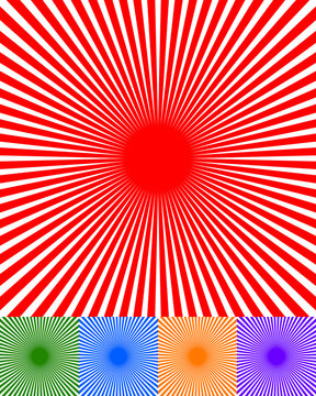 Abstract starburst, sunburst, converging lines background. vecto