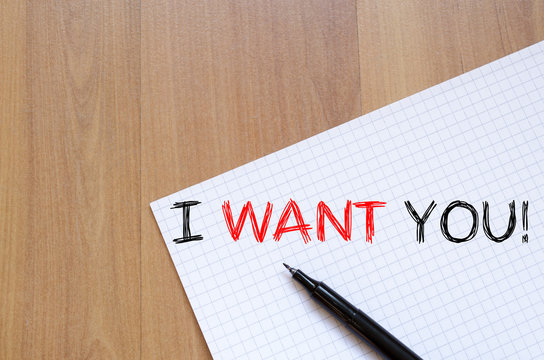 I want you write on notebook