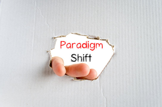 Paradigm shift text concept