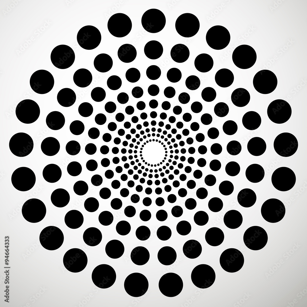 Leinwandbilder Dotted abstract vector pattern. Dots graphics.