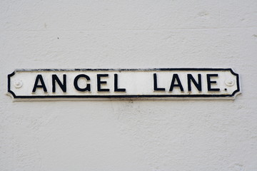Angel Lane street sign