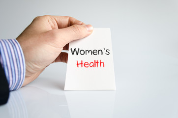Women's health text concept