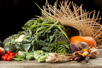 Assortment of green vegetables