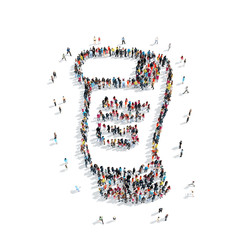 group  people  shape tube