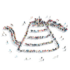 group  people shape  tea cartoon