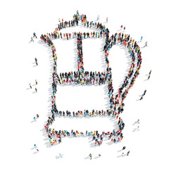 group  people shape  tea cartoon