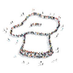 group  people  form  chef's hat