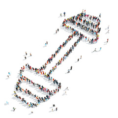 group  people form  dumbbell