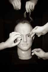 Composition in the style how to create a work of museum Madame Tussauds