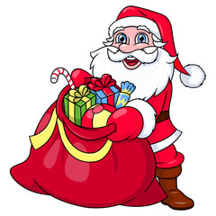 Santa Claus with sack full of gifts 2