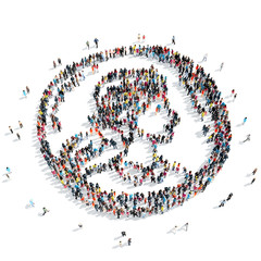 group  people shape medal