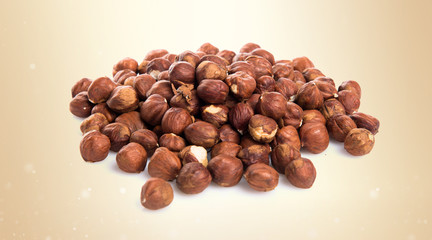Raw hazelnuts