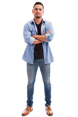Fototapeta premium Full length portrait of a young man