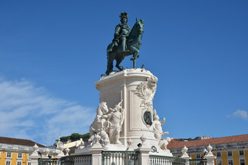 Fototapeta premium King José I monument in Praca do Comércio