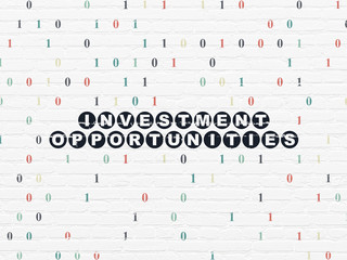 Business concept: Investment Opportunities on wall background