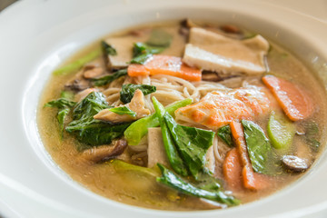 vege stir-fried fresh rice-flour noodles in thick sauce