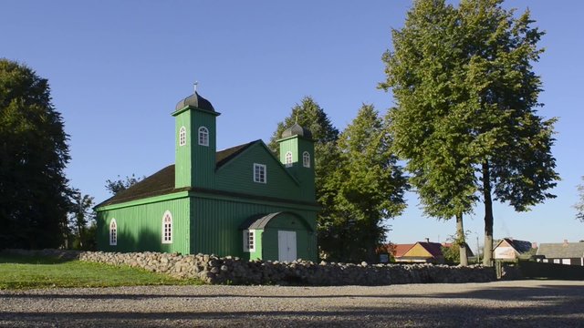 Wooden tatar-mosque from the 18th century in Kruszyniany, Poland
