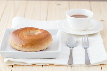 bagel, breakfast