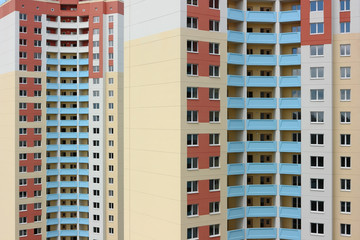 Blocks of flats. Multistorey buildings in new district. 