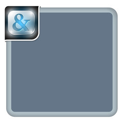 Vector abstract frame for your text and ampersand symbol