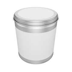Tin Can with metal cap - mock up