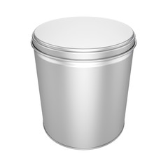 Tin Can with metal cap - mock up