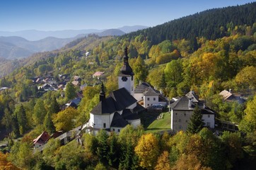 Panorama in Spania dolina resort, Slovakia  - obrazy, fototapety, plakaty