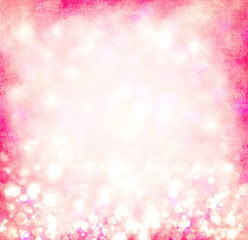 Pink bokeh circles background or texture