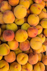 Fresh sweet tasty and juicy peaches fruits