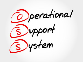 OSS - Operational support system, acronym business concept
