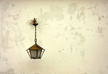 Lantern on the wall
