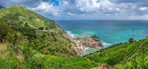 Famous Town of Vernazza, Cinque Terre, Italy