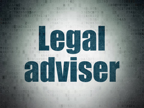 Law concept: Legal Adviser on Digital Paper background