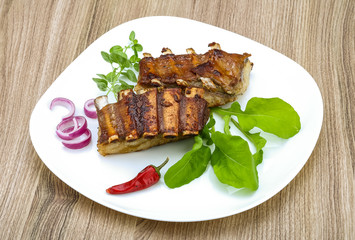 Roasted lamb ribs