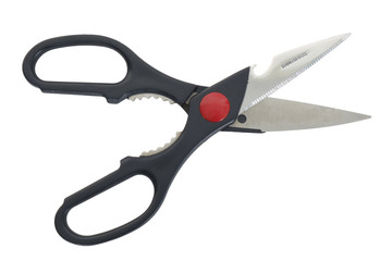 Black scissor/Black scissor on white background.