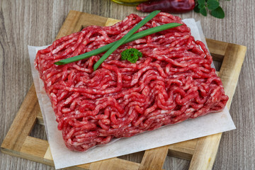 Minced beef meat
