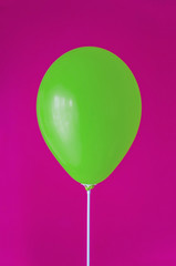 One green balloon