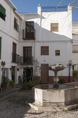 Naklejka premium Paseo por las calles del municipio de Lanjarón en la provincia de Granada, Andalucía