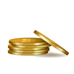 Stack of golden coins