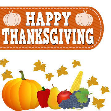 Happy Thanksgiving banner design